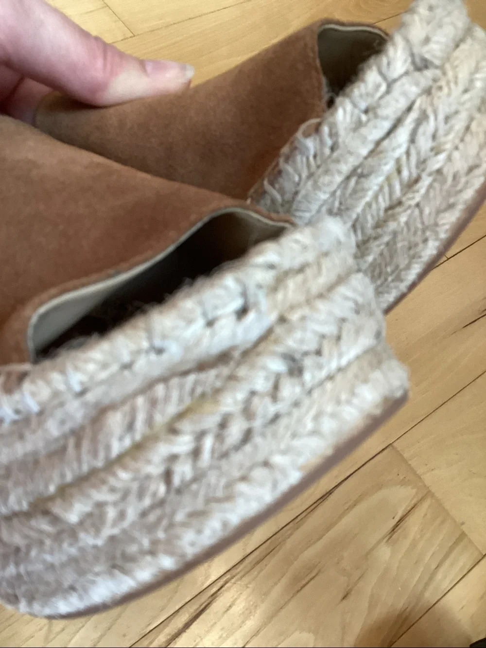 Marc Fisher brown suede Adalyn Espadrille wedge sandals. Women’s size 7.5